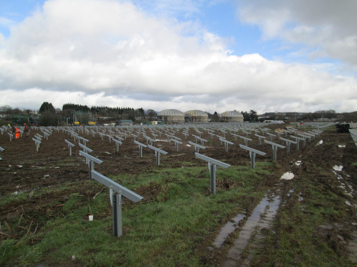 IMG_0449 PEC Renewables and CfR are excited to announce that Ernesettle Lane solar farm is under construction!