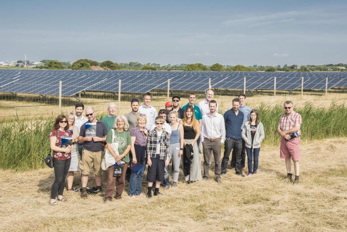 Locals soak up the sun at their 36,000 panel Community Solar Farm