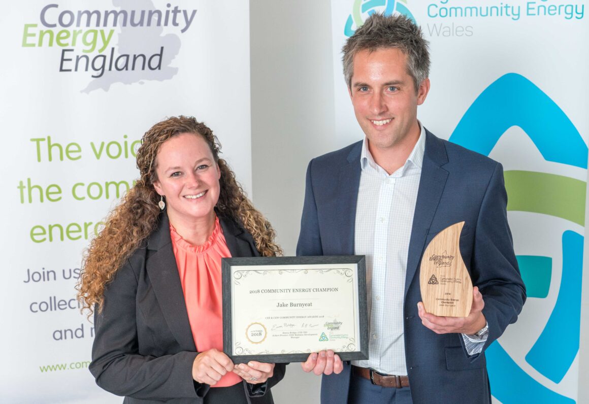 CfR recognised at  Community Energy England Awards